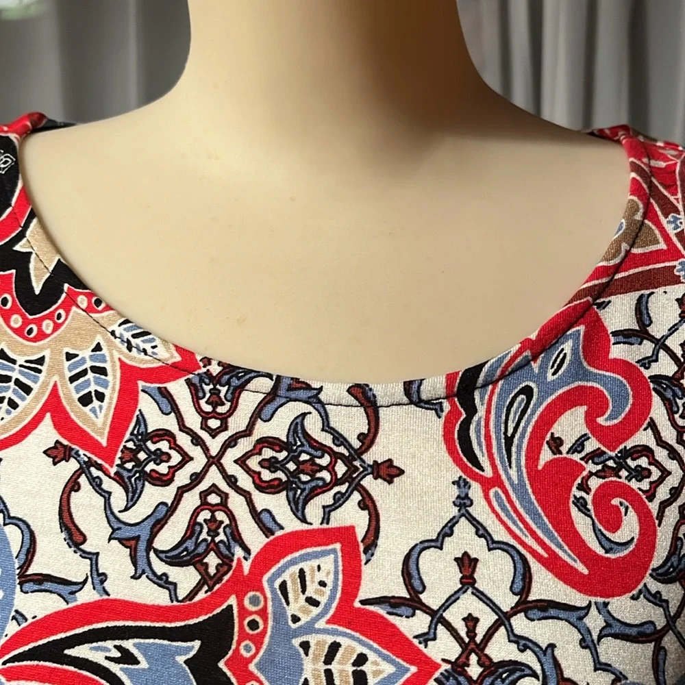 BNWOT Ruby Rd. Multicolor paisley top. - Picture 4 of 12
